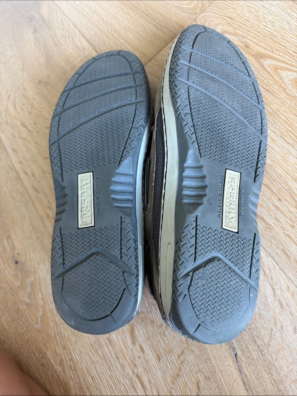 Men's Sperry Top Sider Casual Gray Leather Boat Shoes